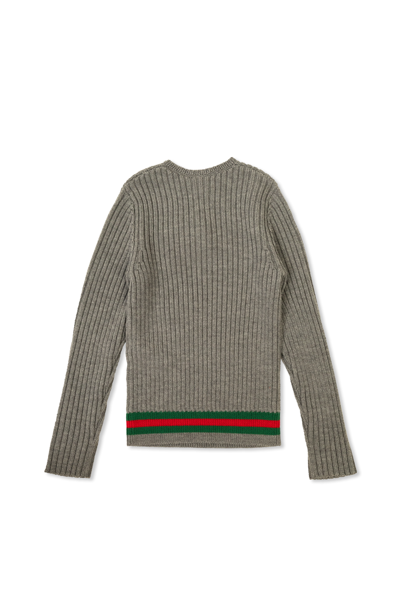 Grey Sweater with signature Web stripe Gucci Kids - Vitkac Italy